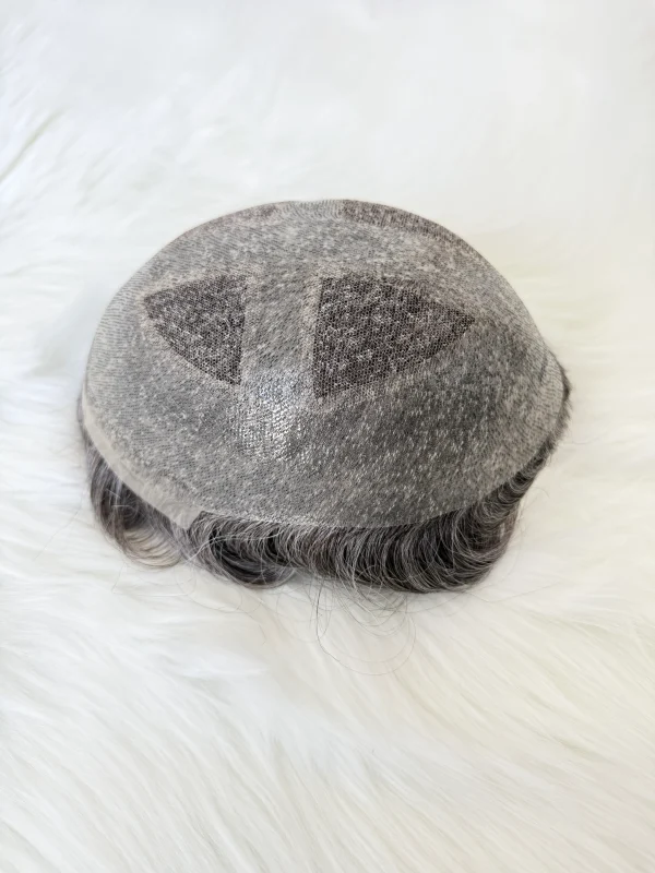 Poly with Lace Center Human Hair System Hairpieces Factory - 图片 8