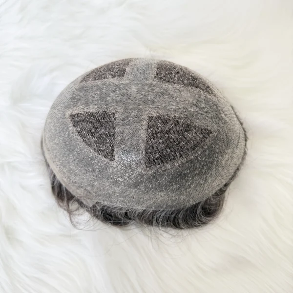 Poly with Lace Center Human Hair System Hairpieces Factory