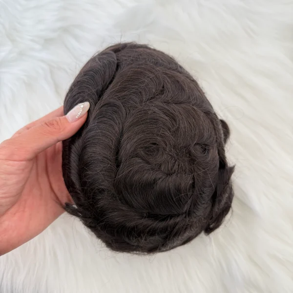 Scallop Front Durable Skin Hair Replacement Supplier - 图片 2