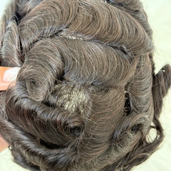 Scallop Front Durable Skin Hair Replacement Supplier - 图片 8